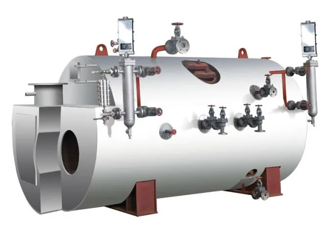 Horizontal oil-fired and exhaust-gas composite marine boiler