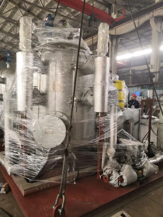 Boiler sets prepared for delivery in the workshop